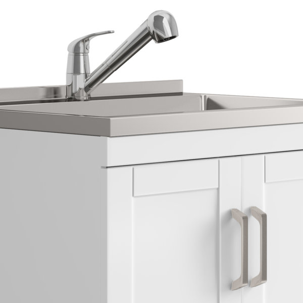 Latitude Run® Kyle Transitional 28 inch Laundry with Faucet and